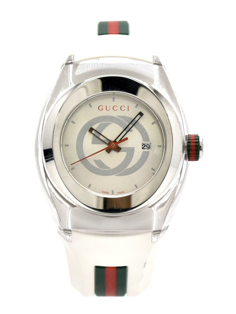 楽天市場】【ウォッチ】GUCCI グッチ シンク シルバー文字盤 SS ラバー