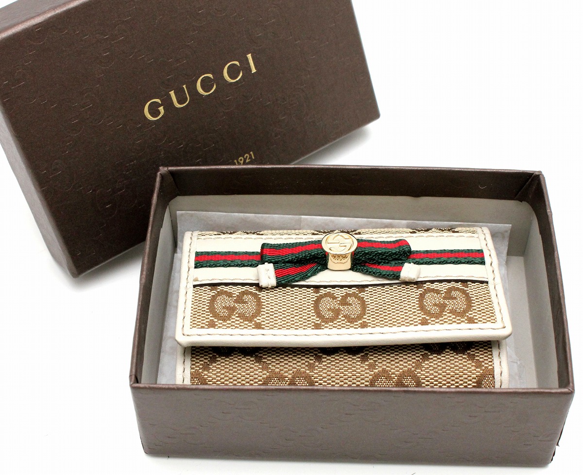 楽天市場】【未使用品】GUCCI グッチ GGキャンバス ウェビング ライン