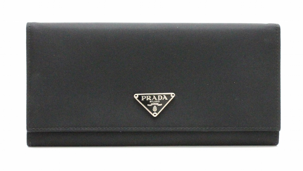 楽天市場】【財布】PRADA プラダ 2つ折り長財布 TESSUTO テスート