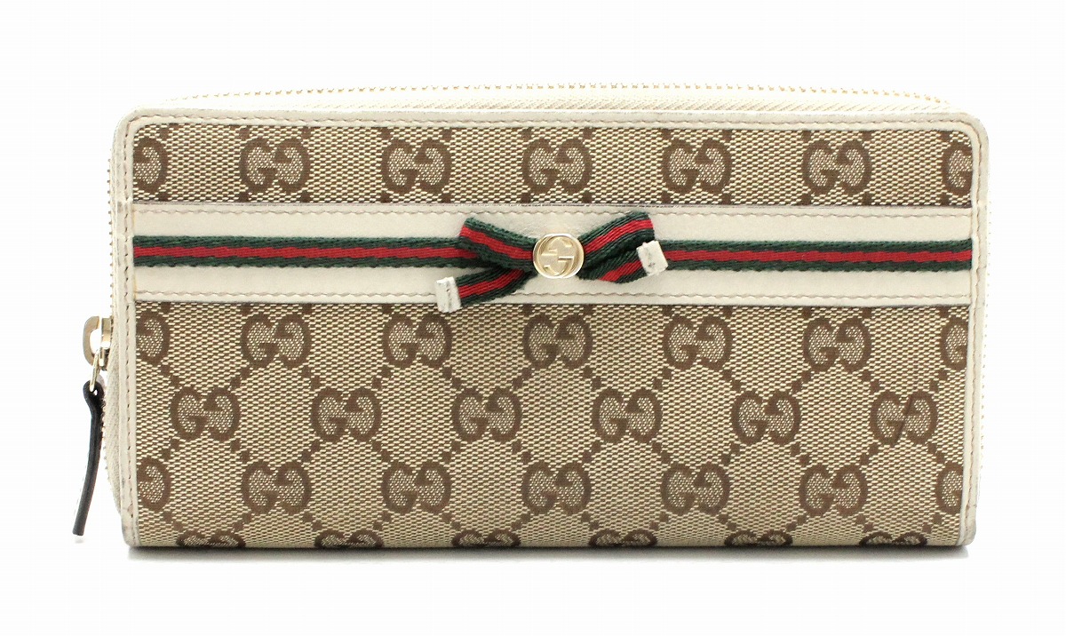 楽天市場】【財布】GUCCI グッチ GGキャンバス ラウンドファスナー 長
