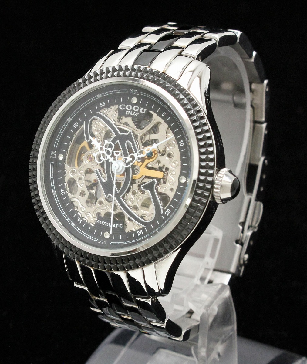 楽天市場】【ウォッチ】COGU コグ スケルトン文字盤 SS シースルー