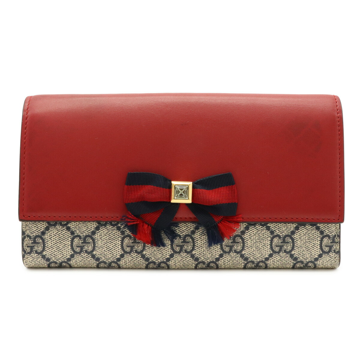 楽天市場】【財布】GUCCI グッチ GGスプリーム リボン ラインストーン