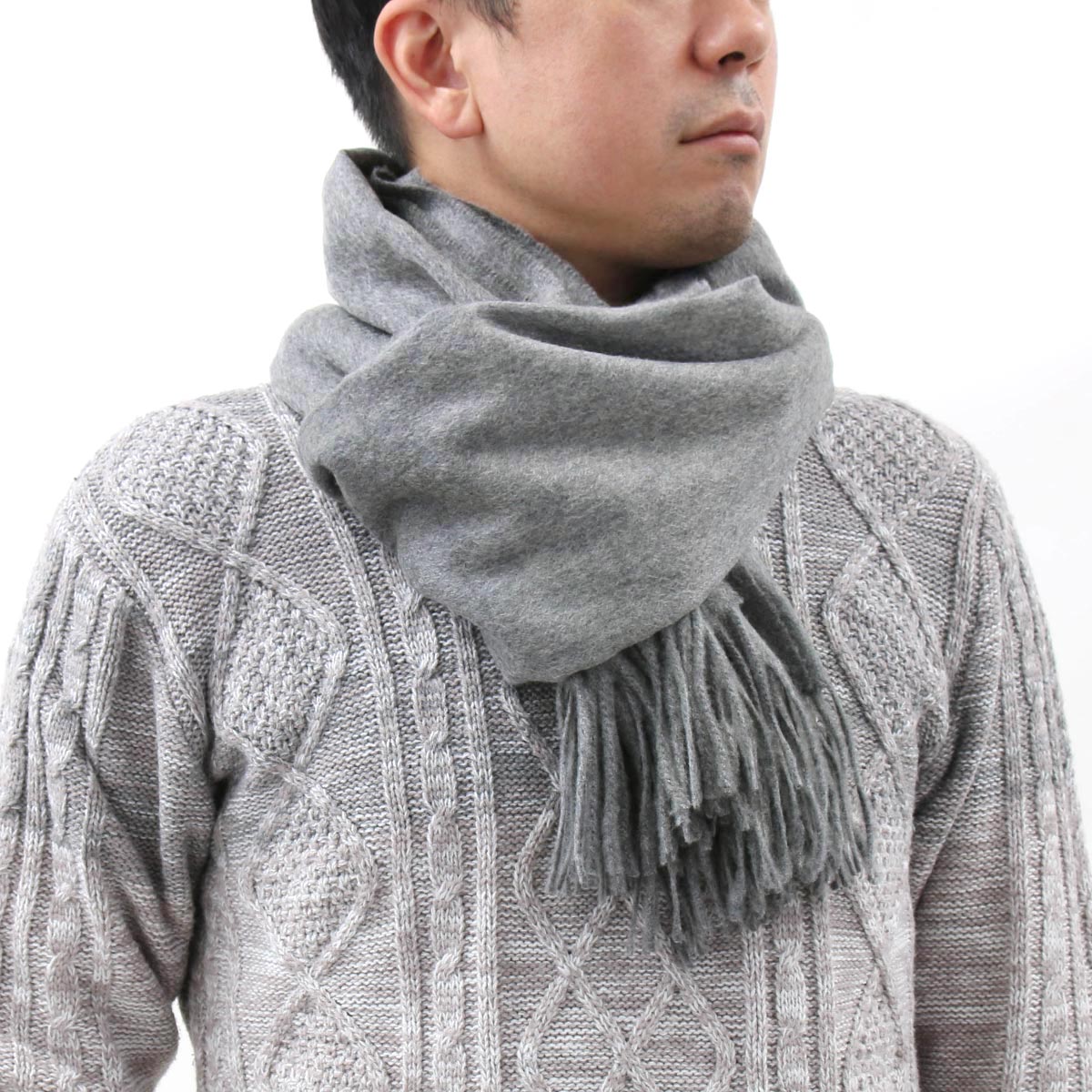 楽天市場】ジョンストンズ ストール/マフラー メンズ レディース WA56