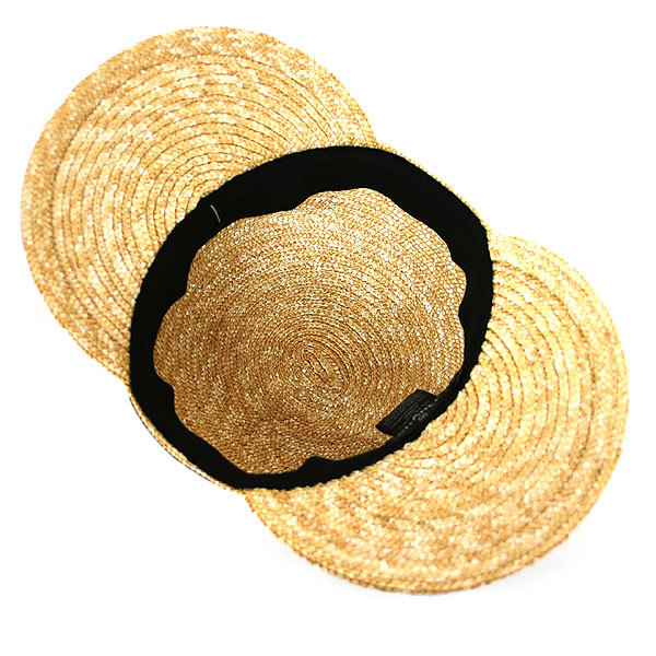 楽天市場】送料無料 本物 極美品 CHANEL シャネル ストローキャップ