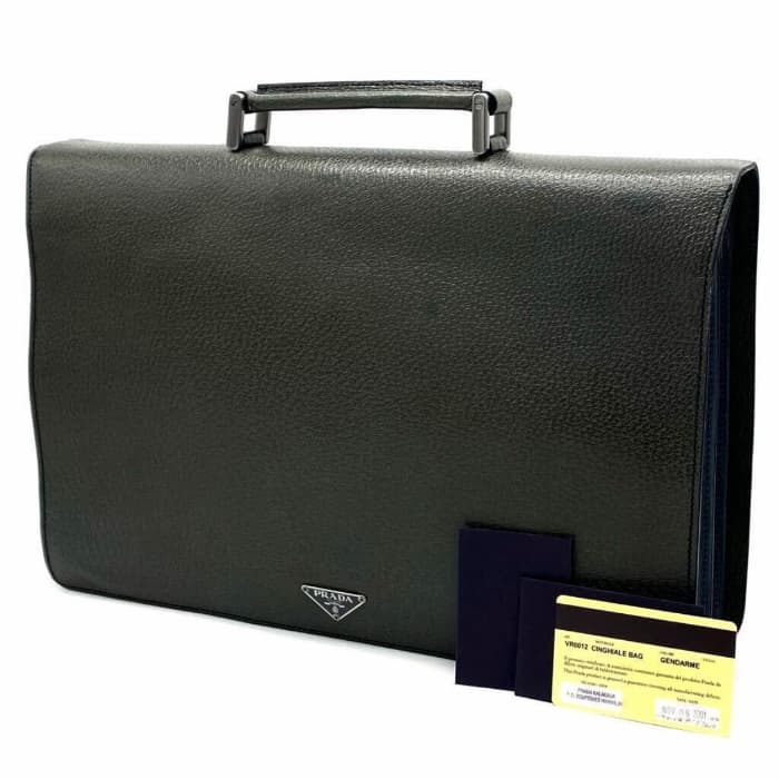 楽天市場】【中古】 PRADA プラダ バイカラー 三角ロゴ プレート