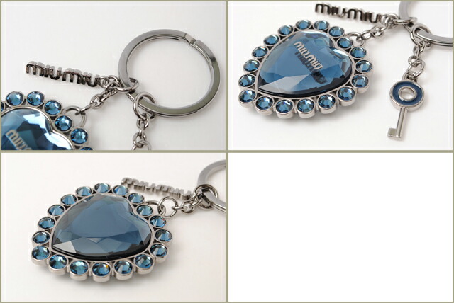 楽天市場】ミュウミュウ キーリング/キーホルダー miumiu クリスタル