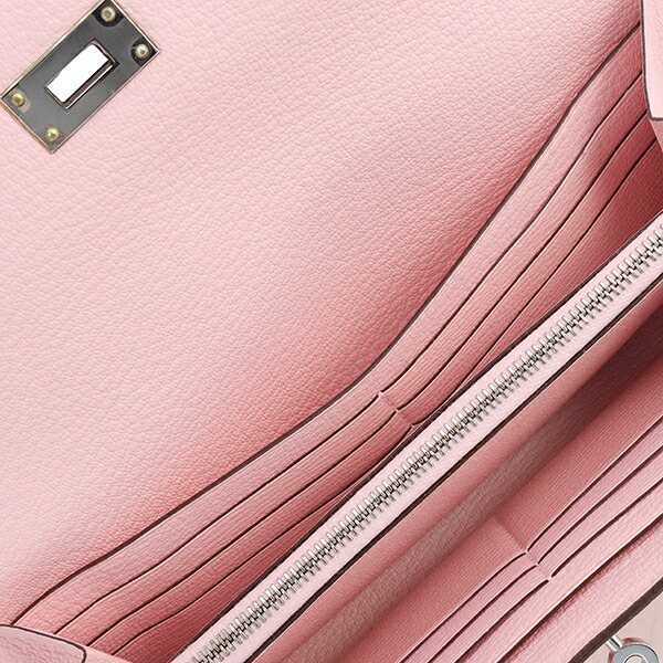 楽天市場】【未使用品】 エルメス ケリーウォレット ロング シェーブル