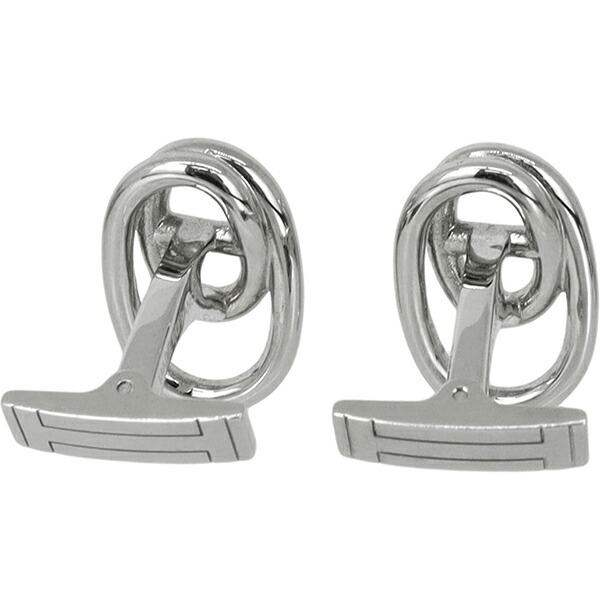 楽天市場】【未使用品】 エルメス カフス マイヨン メタル シルバー