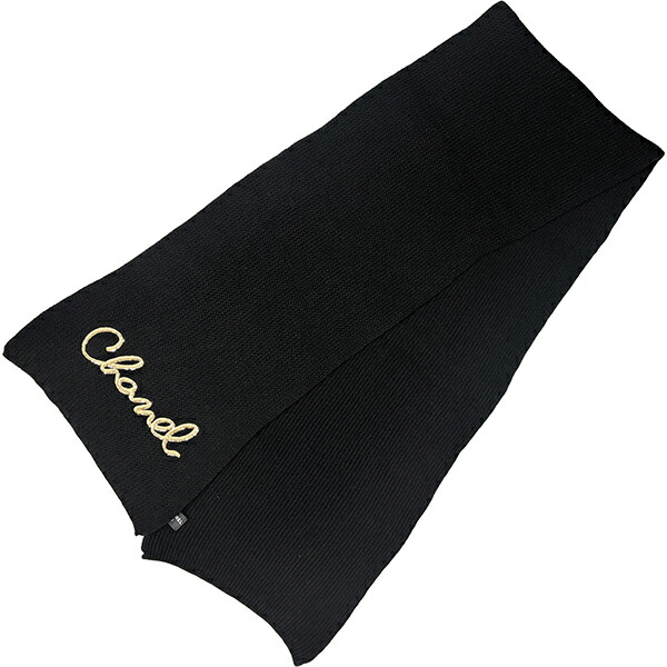 楽天市場】【20%OFF】 シャネル マフラー ロゴ刺繍 カシミヤ