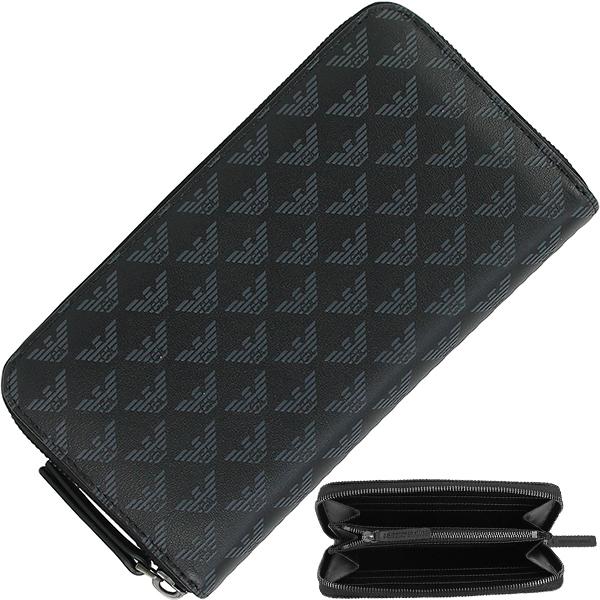 楽天市場】エンポリオ アルマーニ 長財布 メンズ ラウンドファスナー長