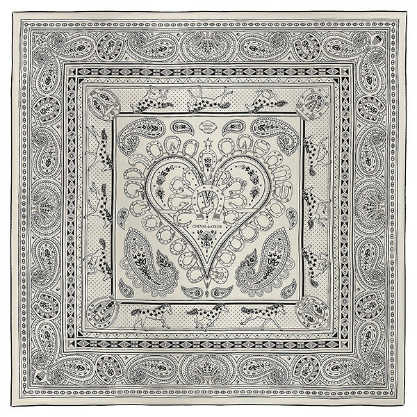 楽天市場】【新品】 エルメス ショール カレ ジェアン 140 シュヴァル