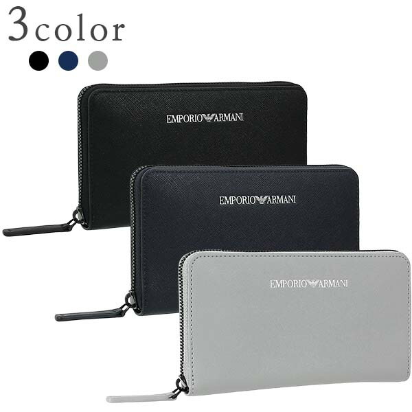 楽天市場】エンポリオ アルマーニ 長財布 メンズ ラウンドファスナー長