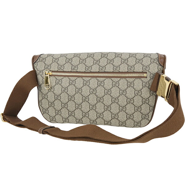 楽天市場】【未使用品】 グッチ ボディバッグ GG ラージ ベルトバッグ