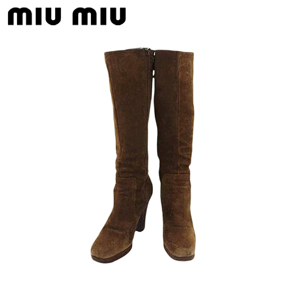 楽天市場】【初売りセール☆最大50％OFF】ミュウミュウ MIUMIU ブーツ
