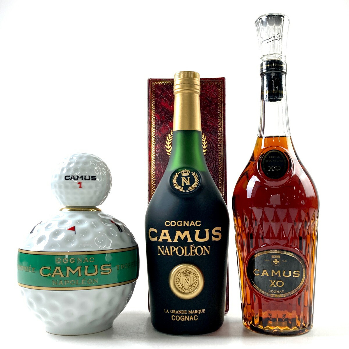 楽天市場】3本 カミュ CAMUS ナポレオン ゴルフボール型 緑 陶器