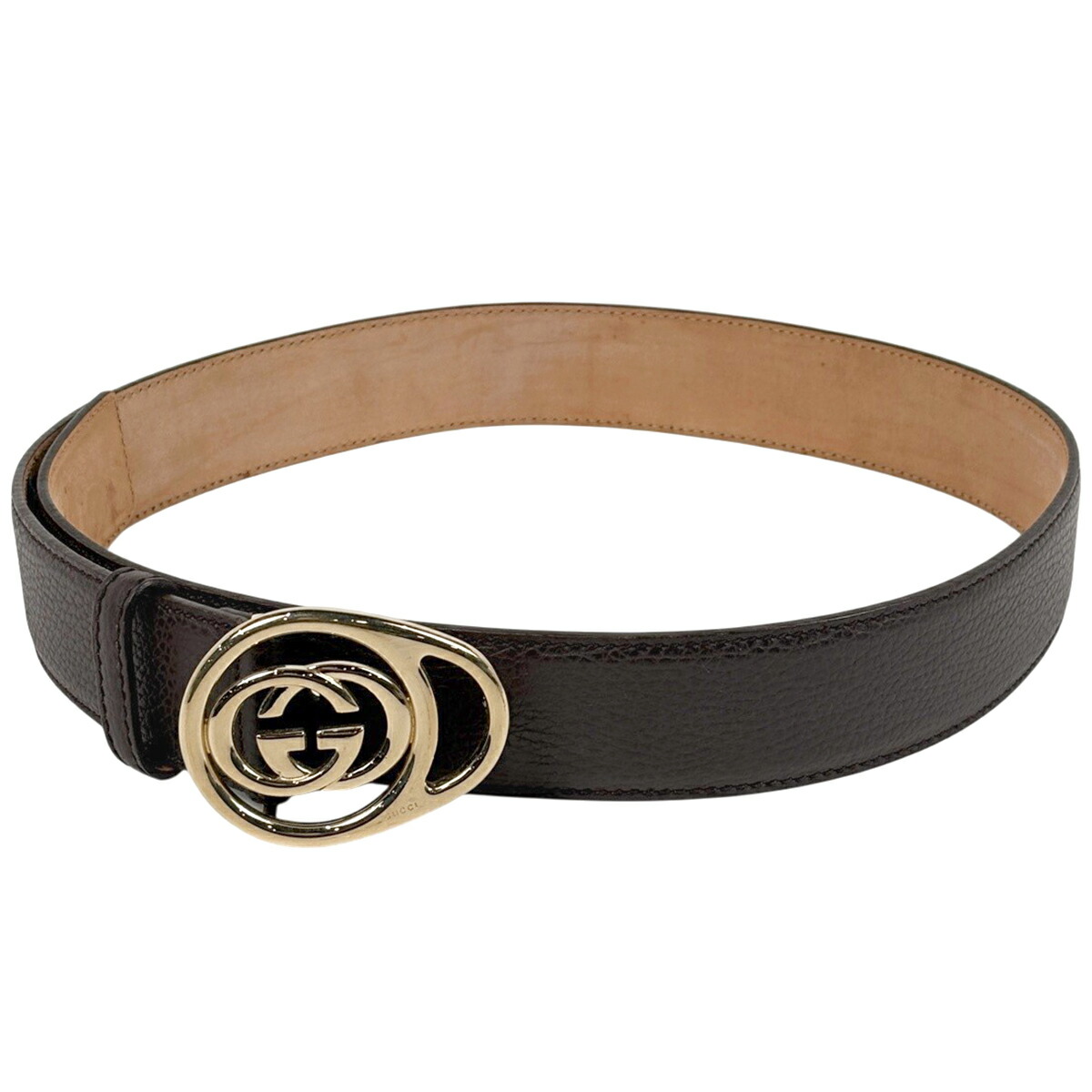 楽天市場】GUCCI グッチメンズレザーベルト ブラックインター