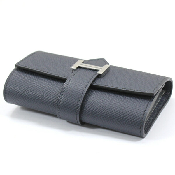 楽天市場】エルメス キーケース 4連 ベアン 紺 ブルーニュイ ネイビー