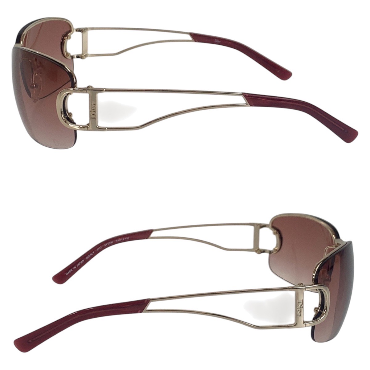 楽天市場】美品 Dior ディオール グラデーションレンズ ワインレッド