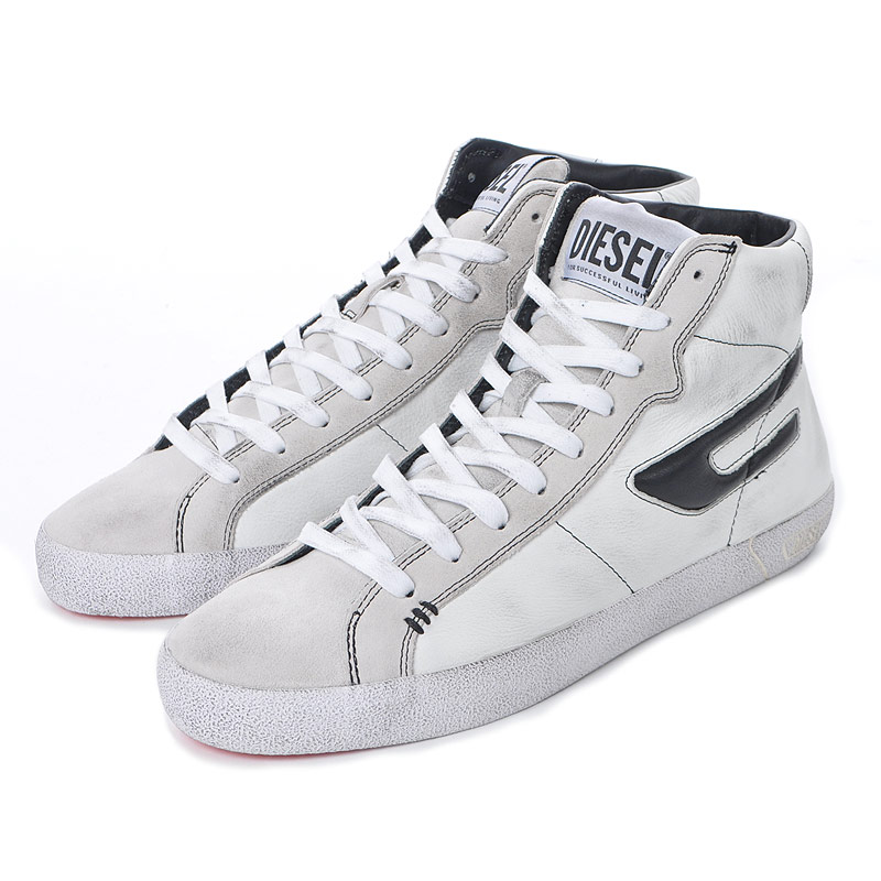 楽天市場】ディーゼル DIESEL レザースニーカー ハイカット メンズ S
