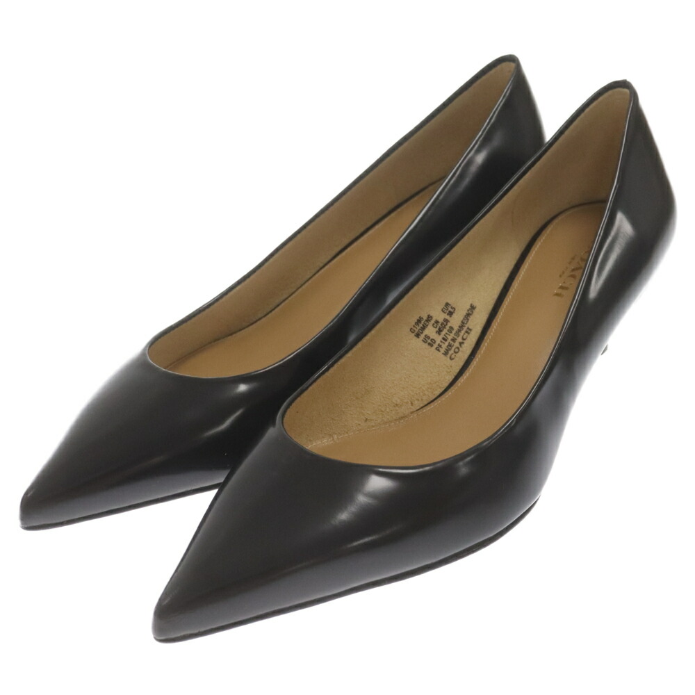 楽天市場】COACH(コーチ) サイズ:24.5 レザーパンプス ピンヒール