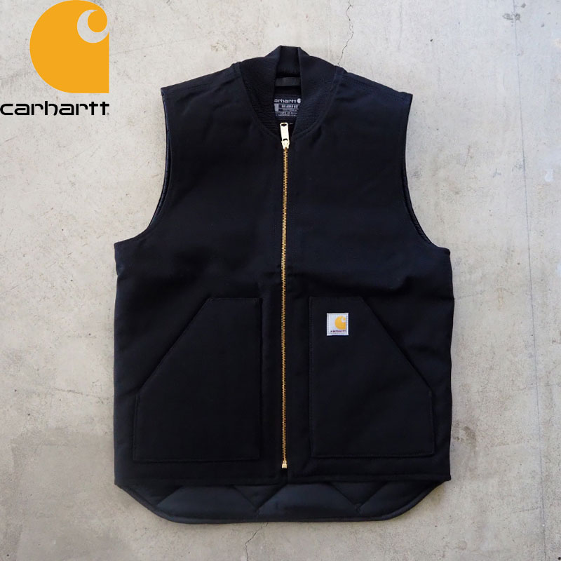 楽天市場】carhartt ダック ベスト ブラックの通販
