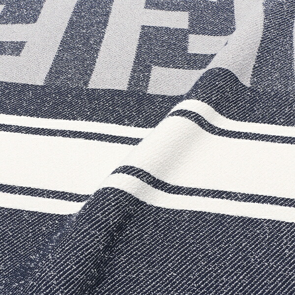 楽天市場】フェンディ タオル ビーチタオル FFロゴ ネイビー ホワイト