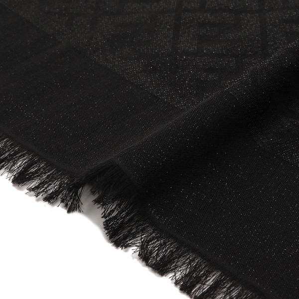 楽天市場】フェンディ ストール マフラー FFロゴ ブラック レディース