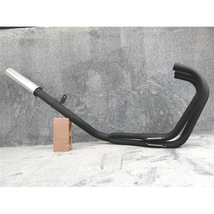 楽天市場】XJR400 DJガニマタ 6分割 マフラー 黒 ＋シルバー