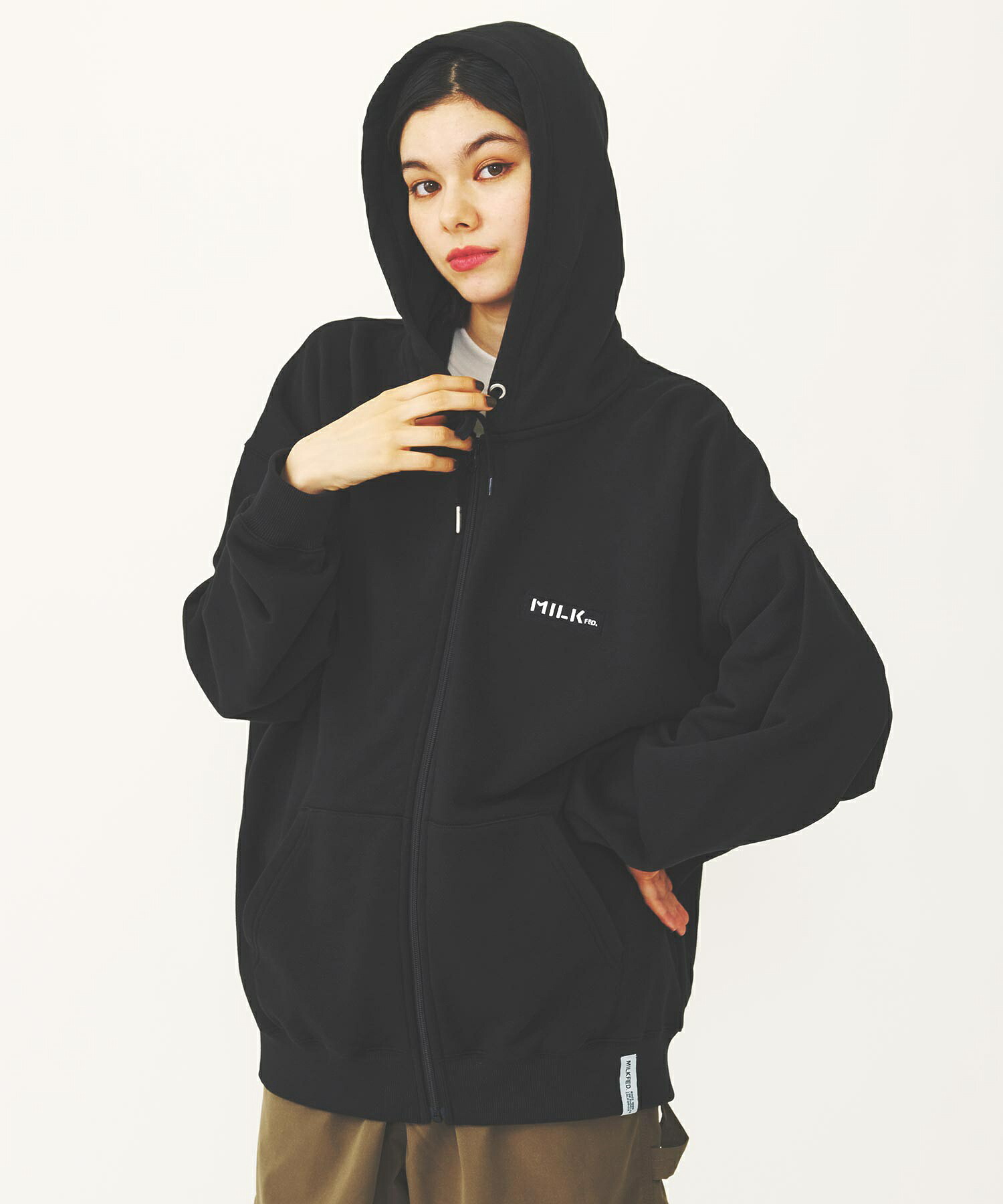 楽天市場】特価【50%OFF】【公式】MILKFED. ミルクフェド BAR LOGO ZIP