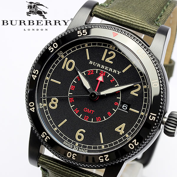 楽天市場】【送料無料】【BURBERRY】バーバリー 腕時計 メンズ GMT