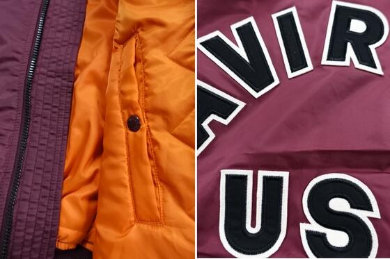 楽天市場】AVIREX MA-1 COMMERCIAL (LOGO)バックロゴ入りエムエーワン