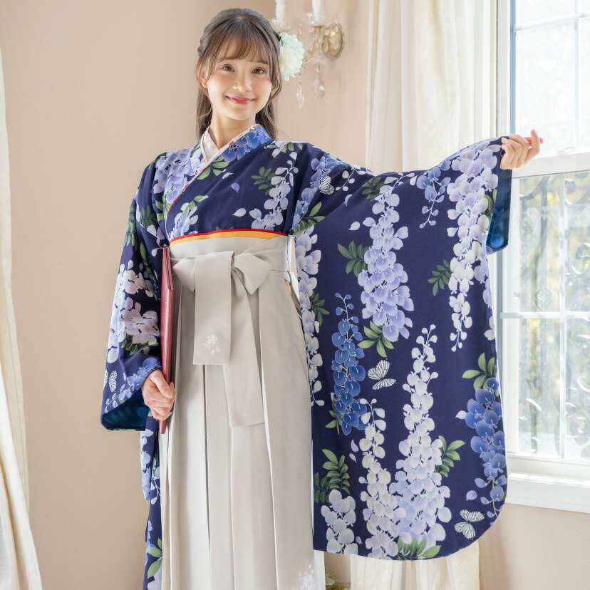 楽天市場】【スーパーセール値下】簡単着付け袴セット 刺繍入り 京都