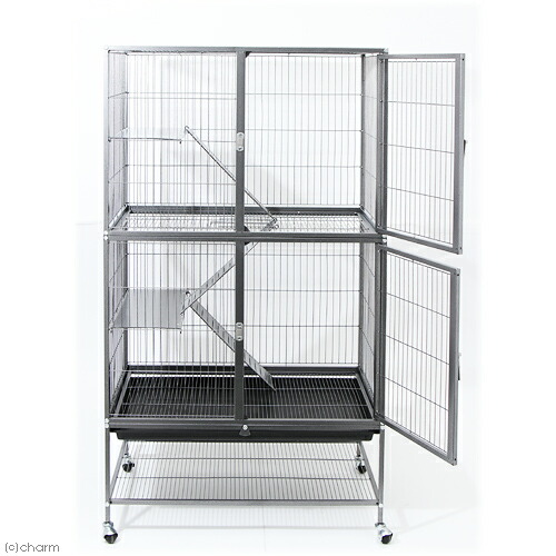 楽天市場】アウトレット品 4階建て大型ケージ ブラック 組立確認済