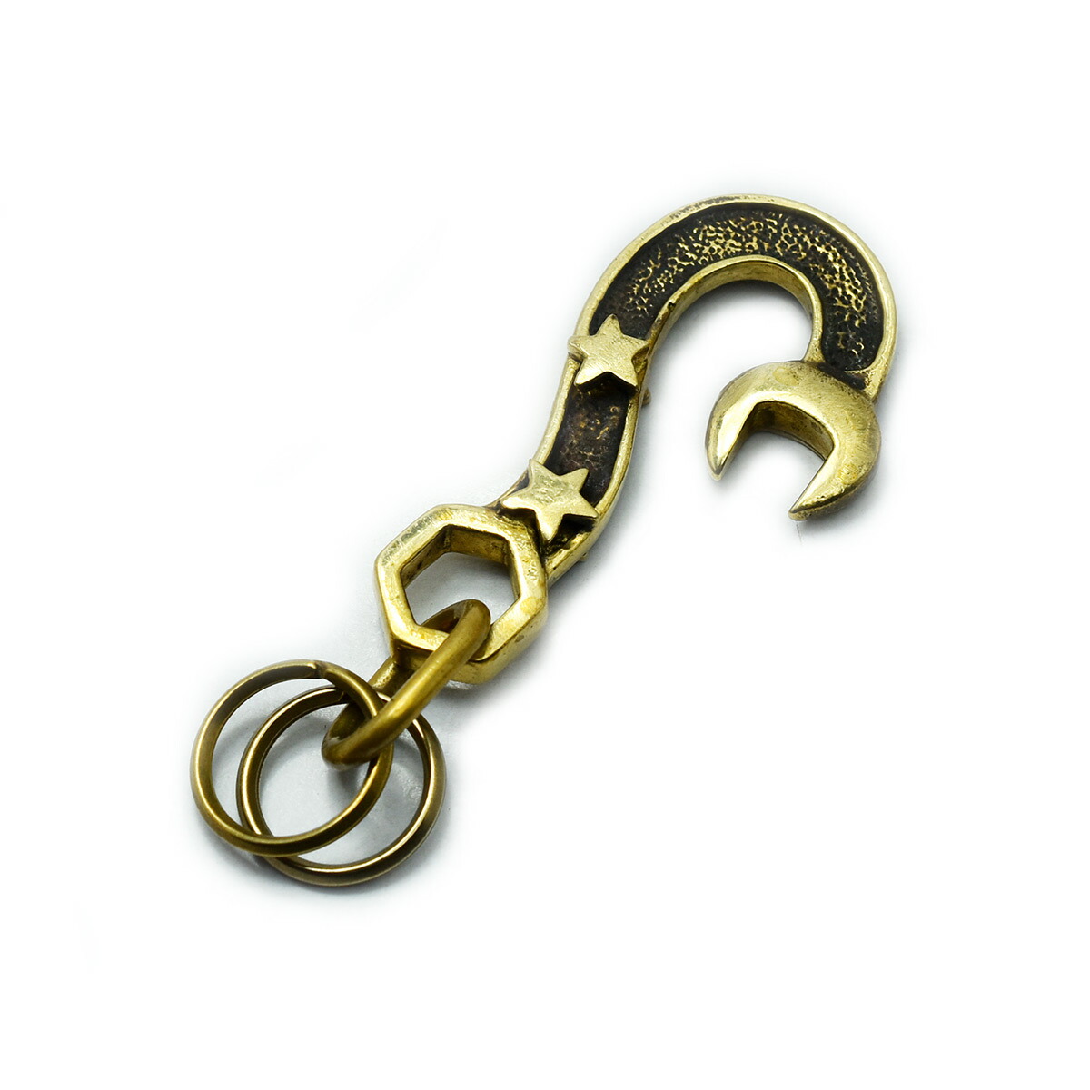 楽天市場】【NEW DESIGN!!】≪真鍮製 ブラス スパナ キーフック スター