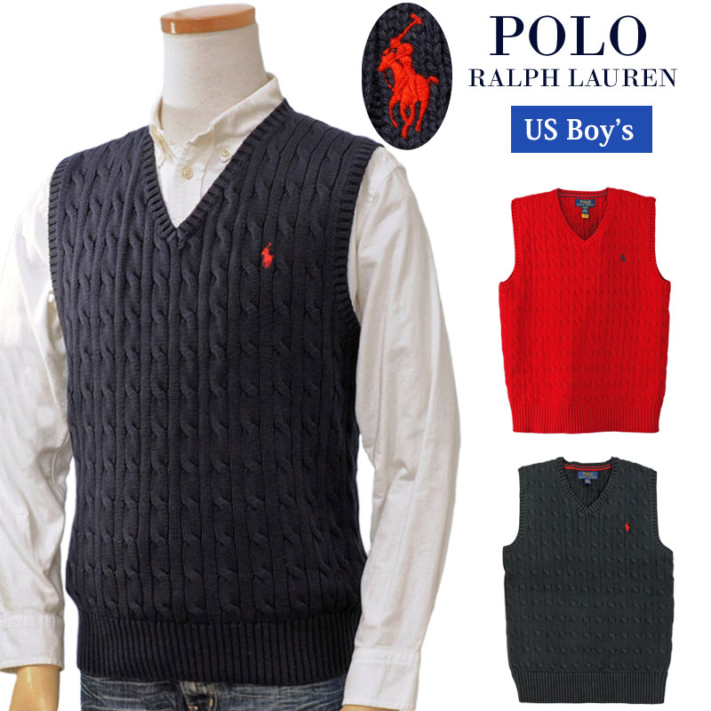 楽天市場】POLO by Ralph Lauren Boy's 定番コットン ケーブル編 V