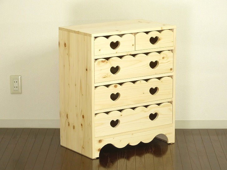 楽天市場】【ハートチェスト】木製チェスト ベビータンス ベビー