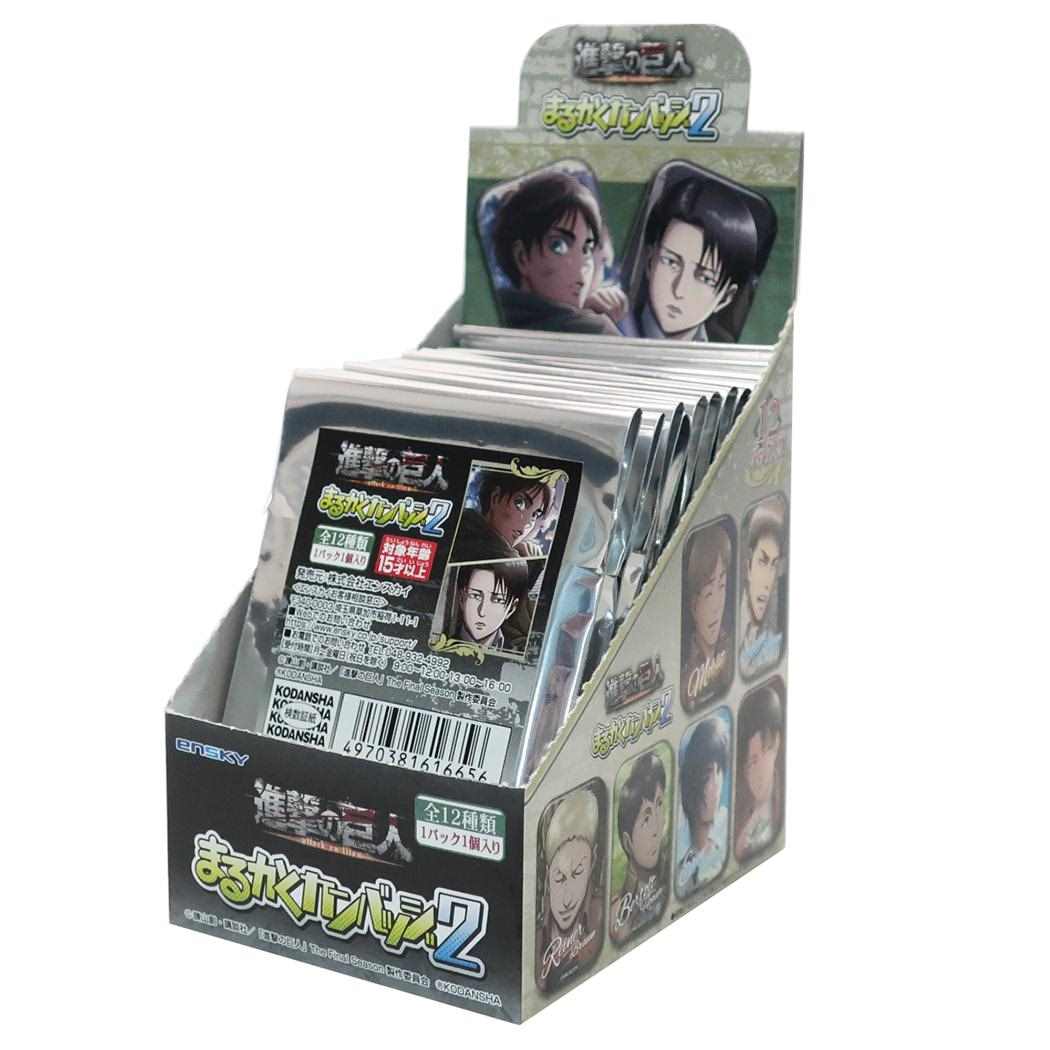 進撃の巨人 まるかくカンバッジ 全種セット 進撃の巨人 まるかく