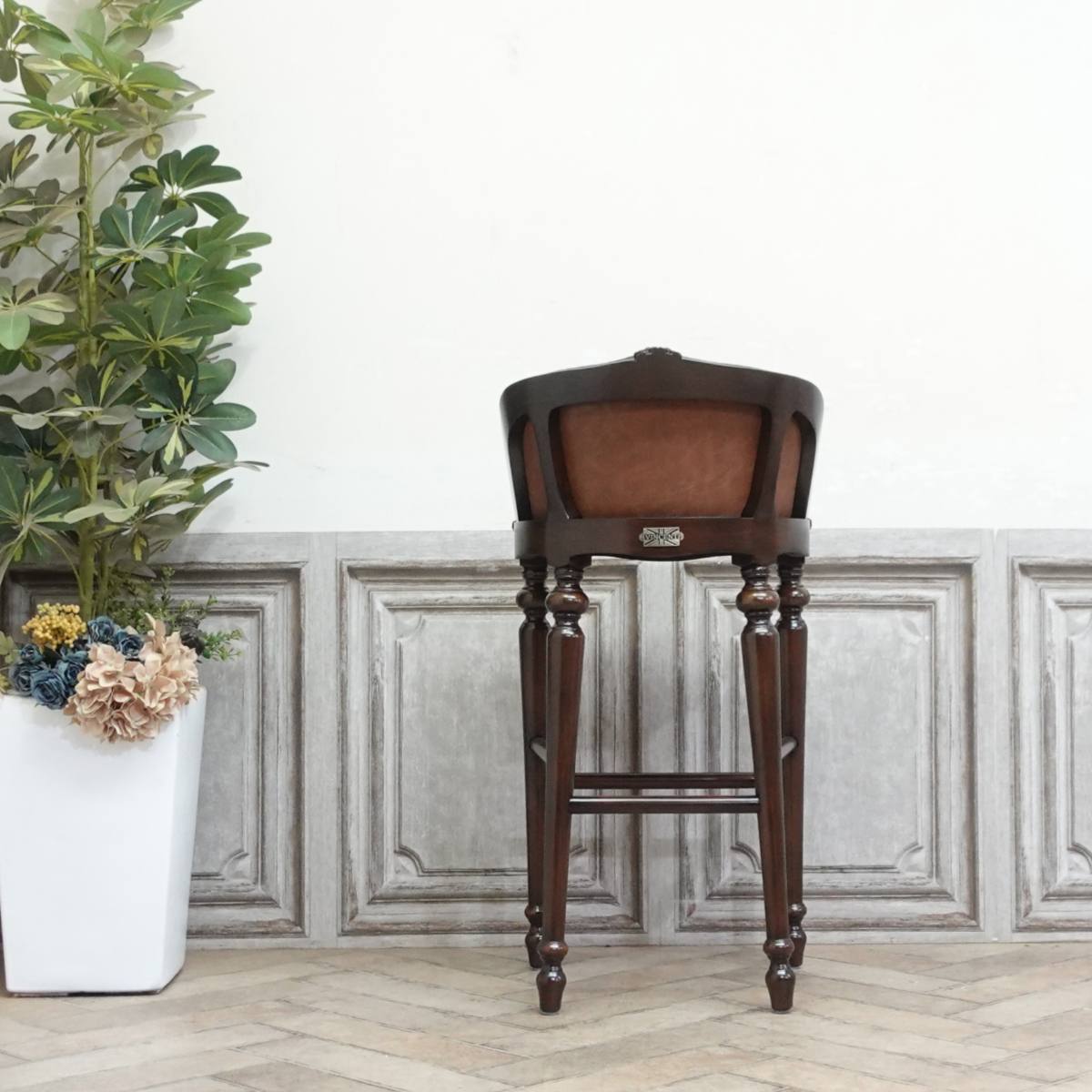 楽天市場】輸入家具 アンティーク カウンターチェア アンティーク風