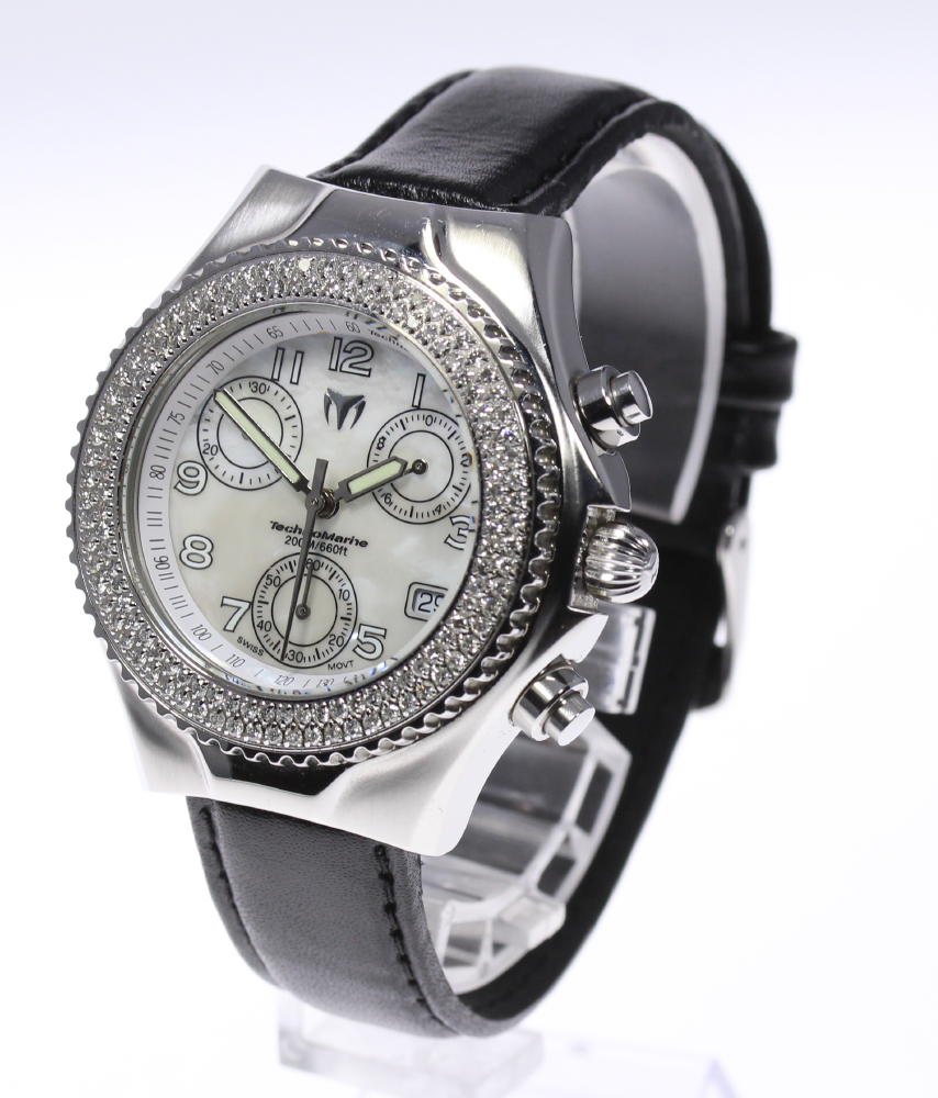 楽天市場】良品☆保証書付き【Techno Marine】テクノマリーン ダイヤ