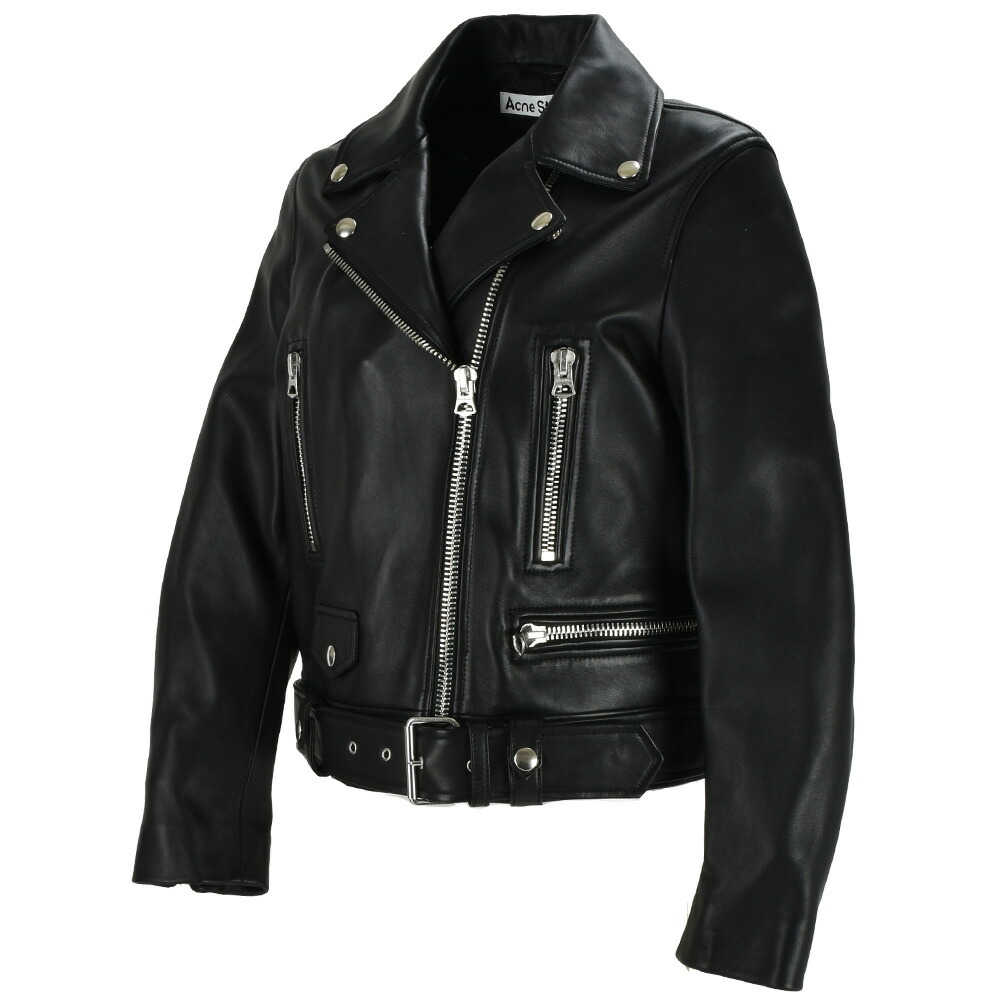 楽天市場】アクネストゥディオズ ライダース レディース クロップド