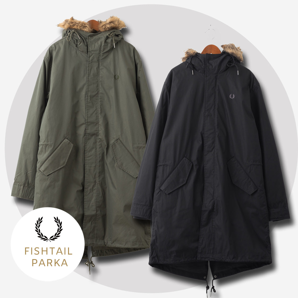 楽天市場】フレッドペリー メンズ モッズコート フィッシュテール