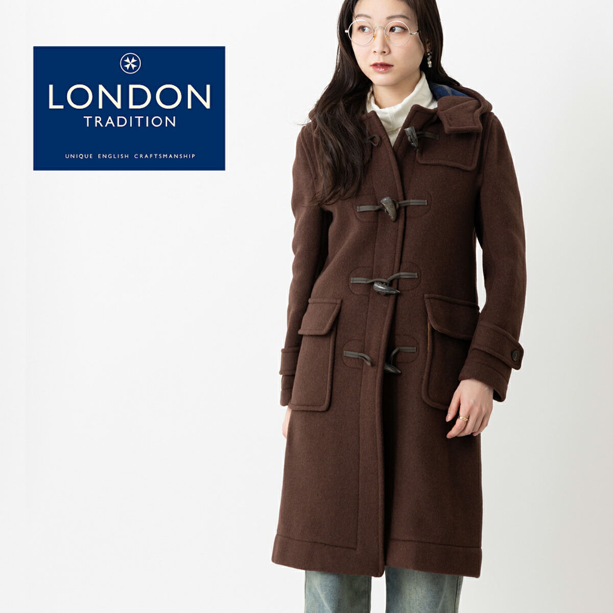 LONDON TRADITION ウールコート サイズ8 ネイビー　130cm 楽天市場】LONDON TRADITION レディース ロングダッフルコート 最軽量