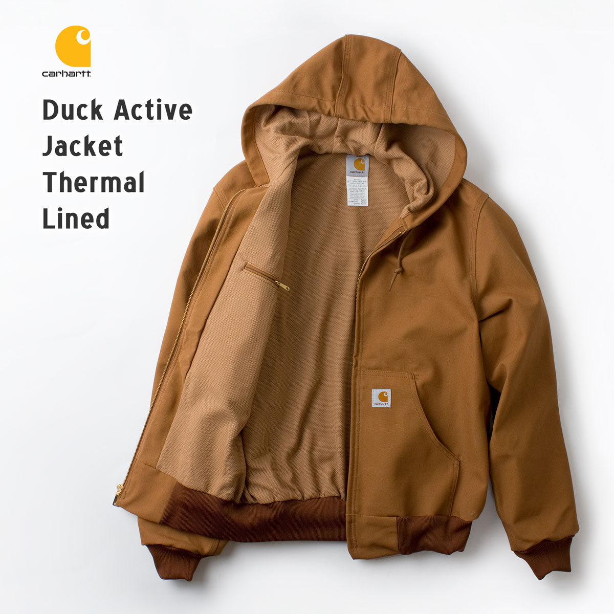 楽天市場】カーハート アクティブ ジャケット J131 サーマル裏地