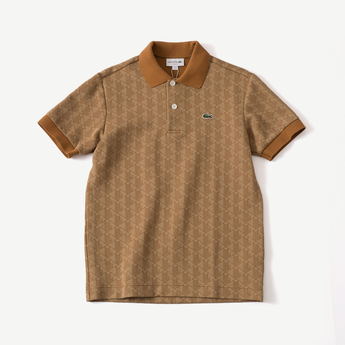 楽天市場】ラコステ LACOSTE モノグラム ジャカード ポロシャツ DH0073