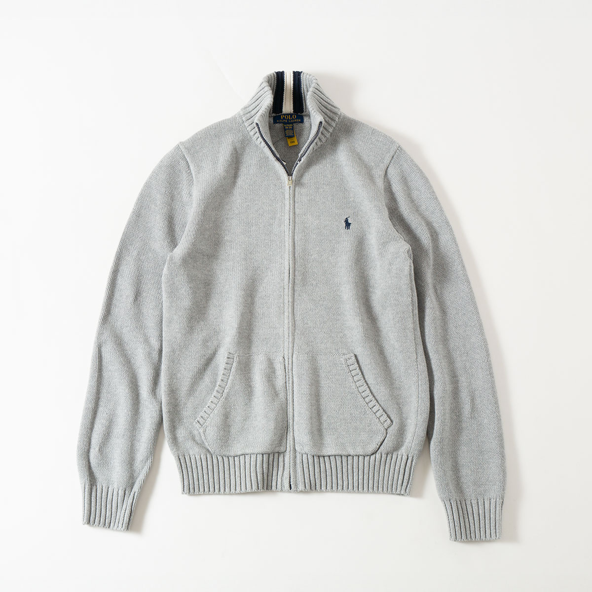 楽天市場】ポロ ラルフローレン コットンニット フルジップ セーター