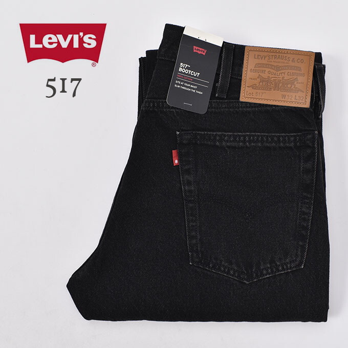 楽天市場】Levi's / 517 BOOT CUT BLACK WELCOME TO THE RODEO