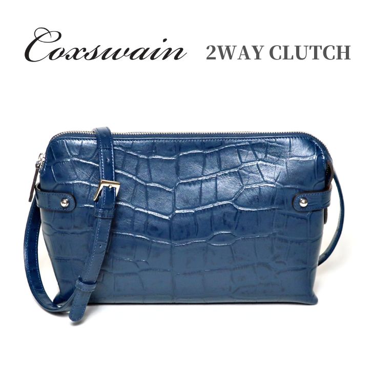 楽天市場】クラッチバッグ クロコ型押し 日本製 本革 牛革 セカンド