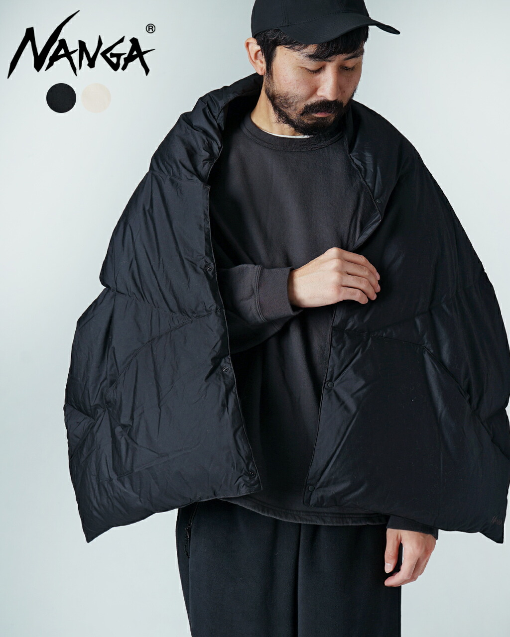 楽天市場】【SALE！20%OFF】ナンガ NANGA ダウン ポンチョ マフラー