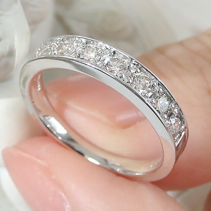 楽天市場】pt900【0.5ct】ダイヤモンド エタニティリング【送料無料