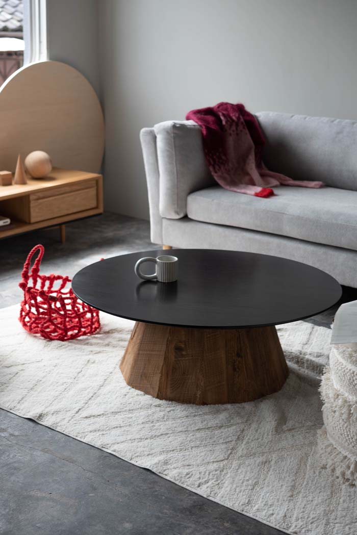 楽天市場】【送料無料】ラウンドテーブルL 幅90cm ローテーブル